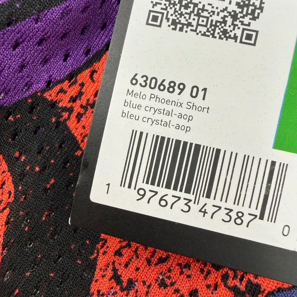 Puma Melo Phoenix Basketball Shorts Mens Large Blue Crystal Purple 630689 01 NEW